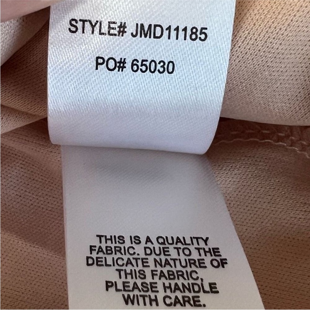 Lulu's Strapless Ruffle Textured Dress in Tan - Picture 11 of 16
